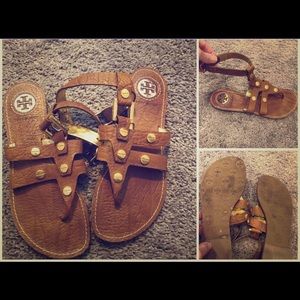 Tory Burch Briza nailhead Gladiator sandal sz 7.5